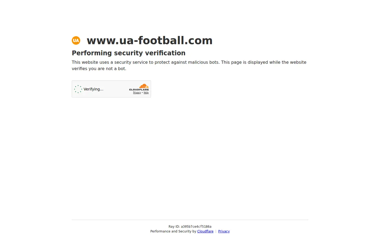 Скріншот сайту UA-Football